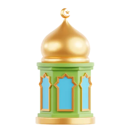 Mosque Dome  3D Icon