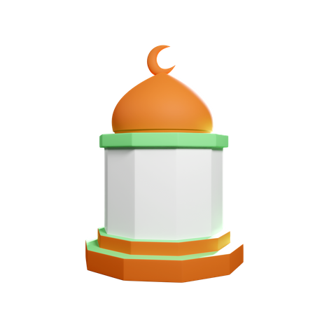 Mosque Dome  3D Icon