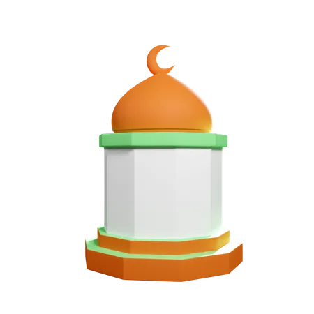 Mosque Dome  3D Icon