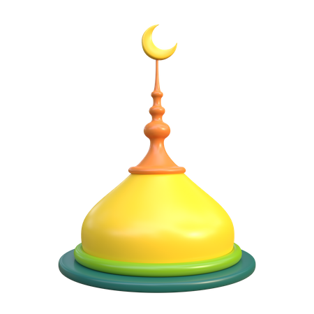 Mosque Dome  3D Icon