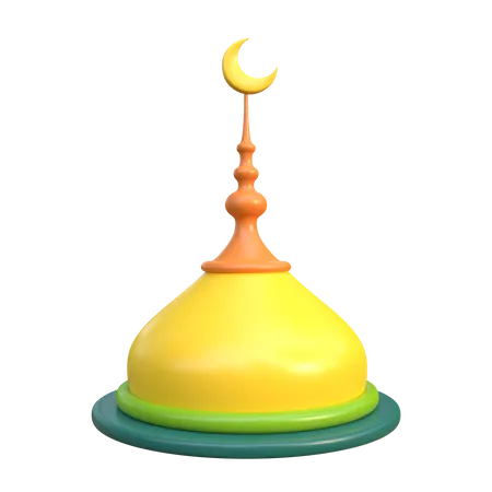 Mosque Dome  3D Icon