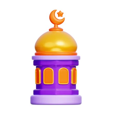 Mosque Dome  3D Icon