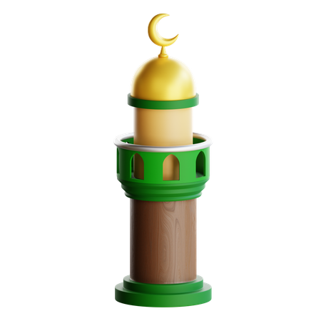 Mosque Dome  3D Icon