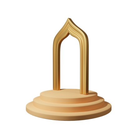 Mosque Door  3D Icon