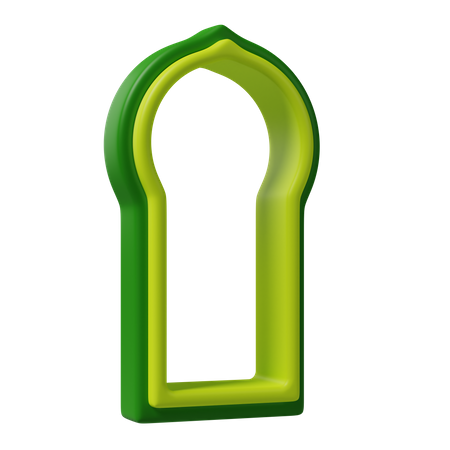 Mosque door  3D Icon
