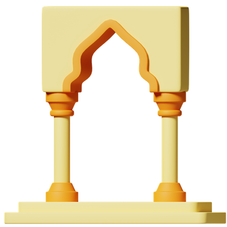Mosque Gate  3D Icon