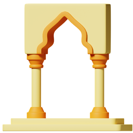 Mosque Gate  3D Icon