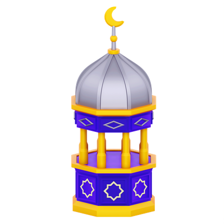 Mosque lantern  3D Icon