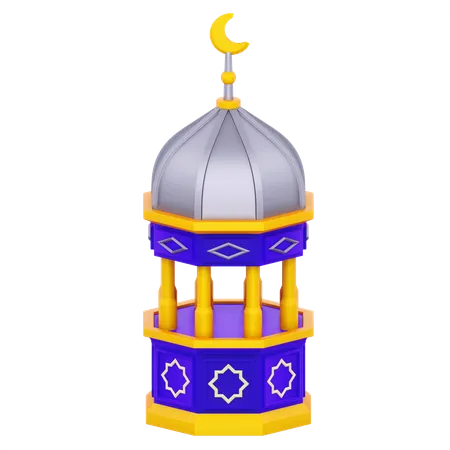 Mosque lantern  3D Icon