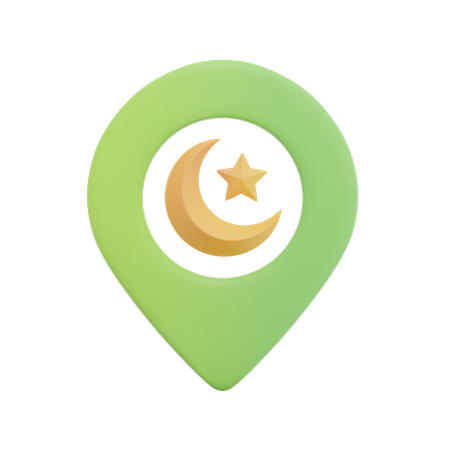 Mosque Location  3D Icon