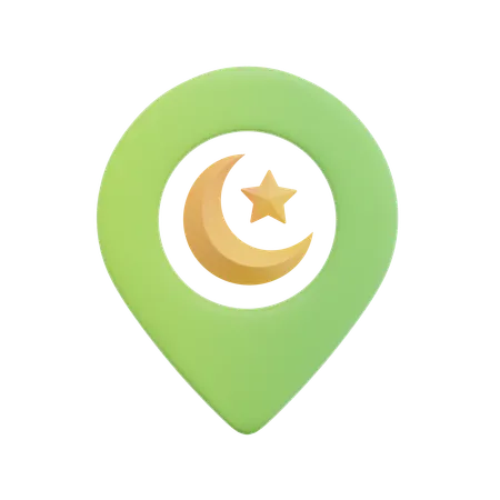 Mosque Location  3D Icon