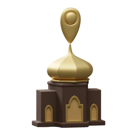 Mosque location  3D Icon