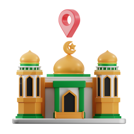Mosque Location  3D Icon