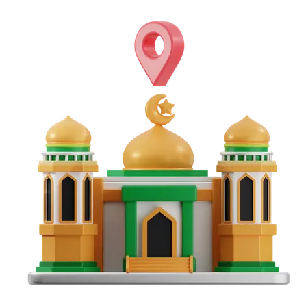 Mosque Location  3D Icon