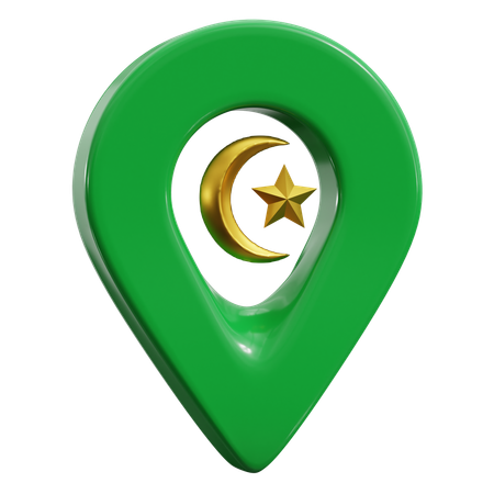 Mosque Location  3D Icon