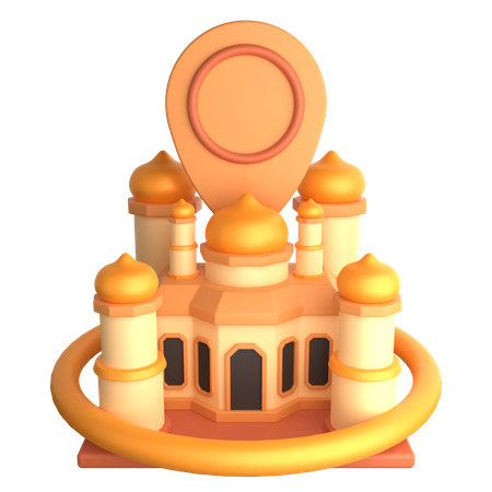 Mosque Location  3D Icon