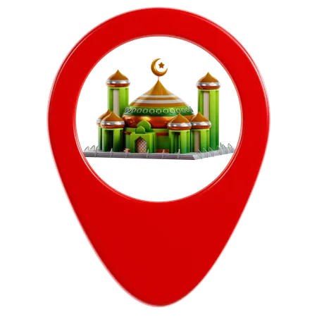 Mosque Location  3D Icon