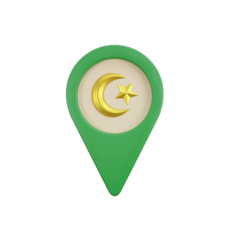 Mosque Location  3D Icon