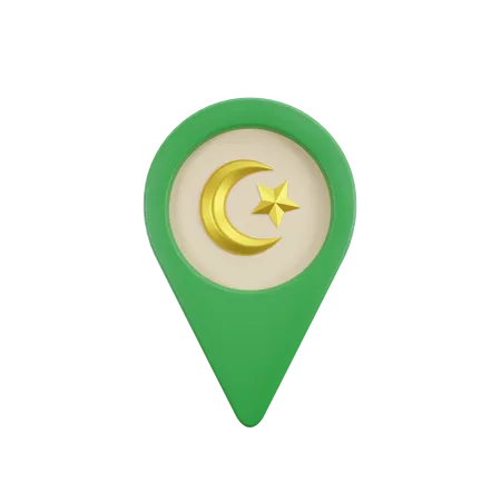 Mosque Location  3D Icon