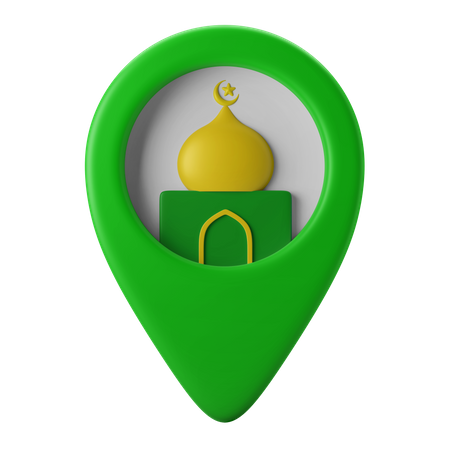 Mosque Location  3D Icon