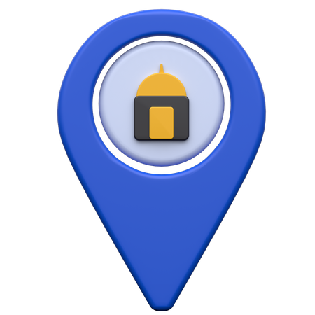 Mosque Location  3D Icon
