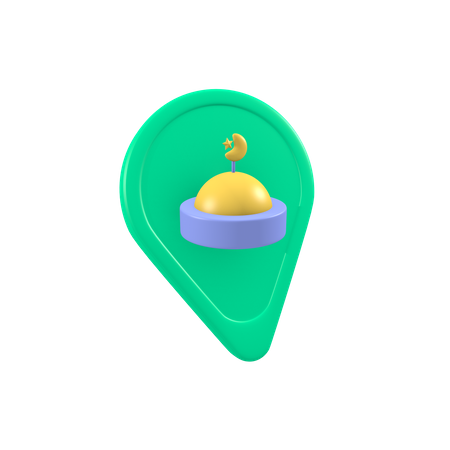 Mosque Location  3D Icon