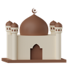 3d mosque masjid logo