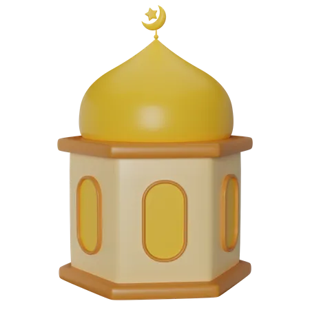 Mosque Masjid 3 D Illustration 3D Icon