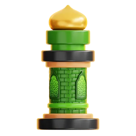 Mosque Minaret  3D Icon