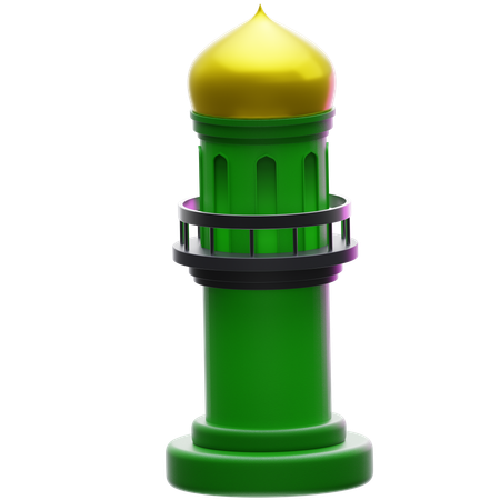 Mosque Minaret  3D Icon