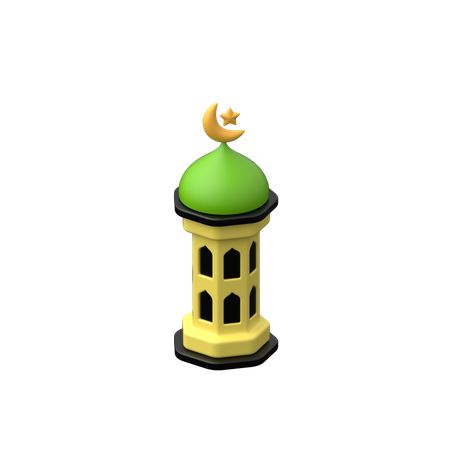 Mosque Minaret  3D Icon