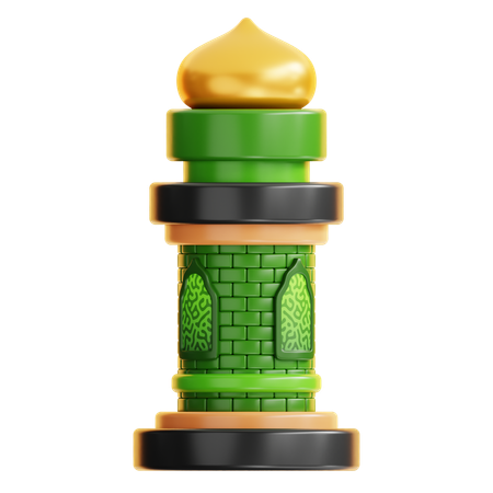 Mosque Minaret  3D Icon