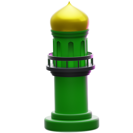 Mosque Minaret  3D Icon
