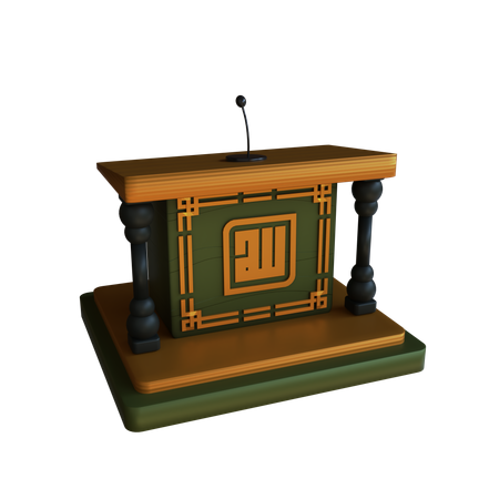 Mosque Podium  3D Icon