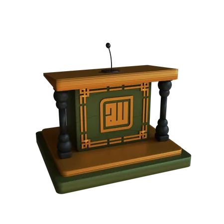 Mosque Podium  3D Icon