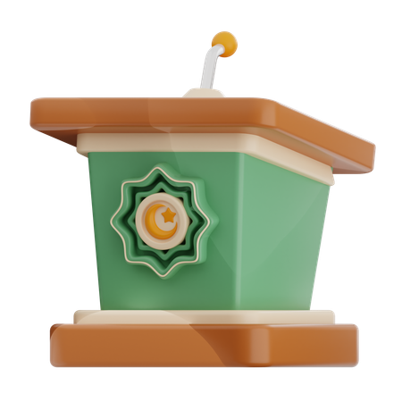 Mosque Podium  3D Icon