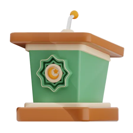 Mosque Podium  3D Icon