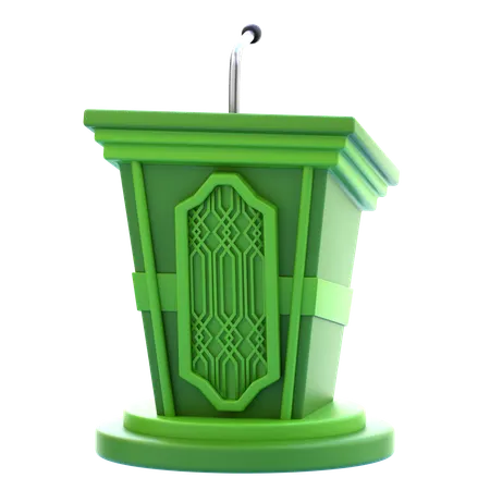 Mosque Podium  3D Icon