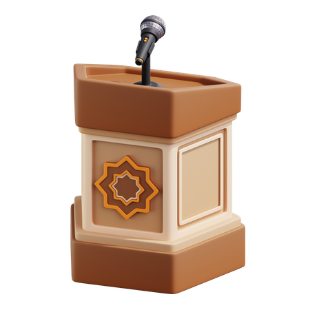 Mosque Podium  3D Icon