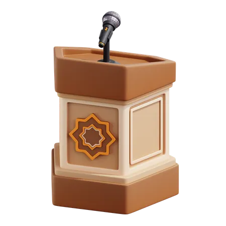 Mosque Podium  3D Icon