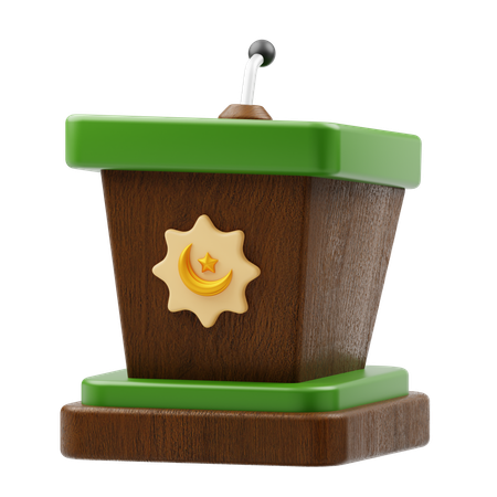 Mosque Podium  3D Icon