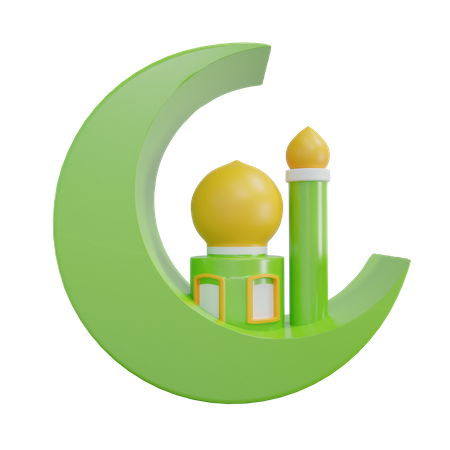 Mosque Symbol 3D Icon
