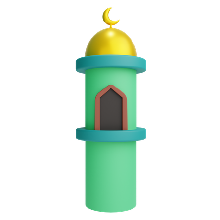 Mosque Tower  3D Icon