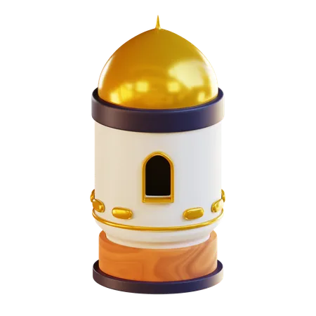 3 D Mosque Tower Illustration 3D Icon