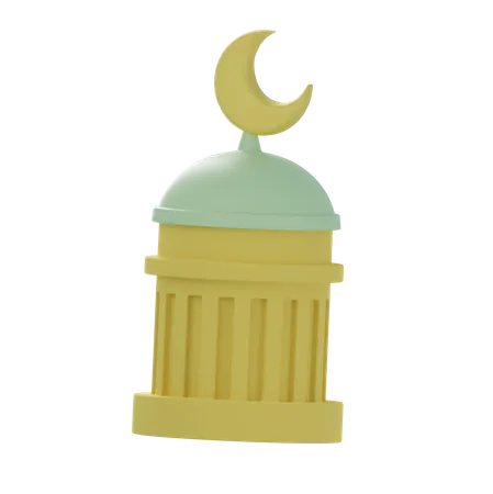 Mosque Tower  3D Icon