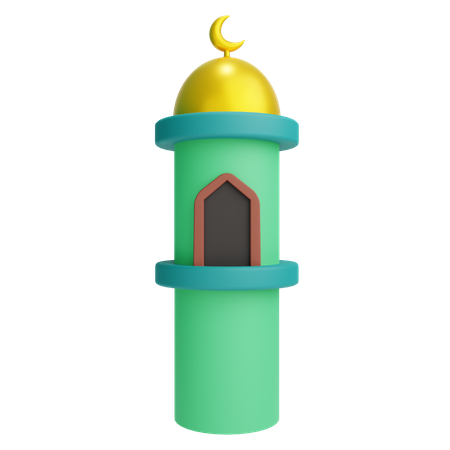 Mosque Tower  3D Icon