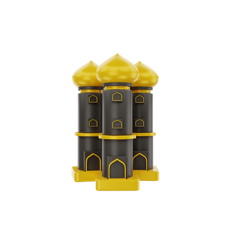 Mosque Tower  3D Icon