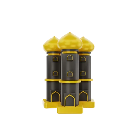 Mosque Tower  3D Icon