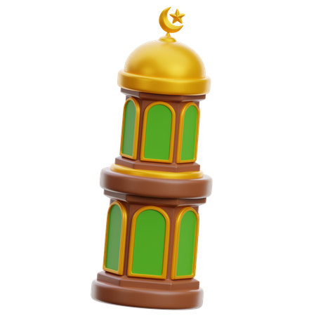 Mosque Tower  3D Icon