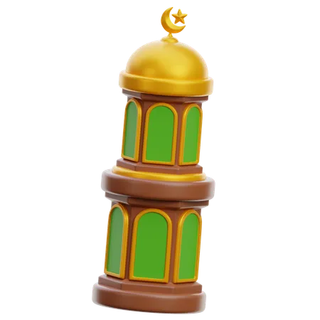 Mosque Tower  3D Icon